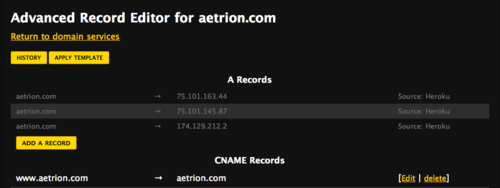 Advanced DNS Record