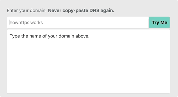 Import DNS demo
