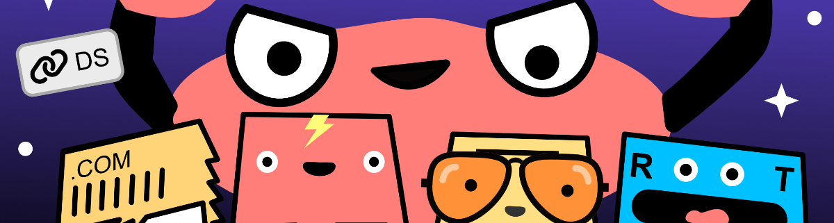 Illustration of some of the characters from howdnssec.works website